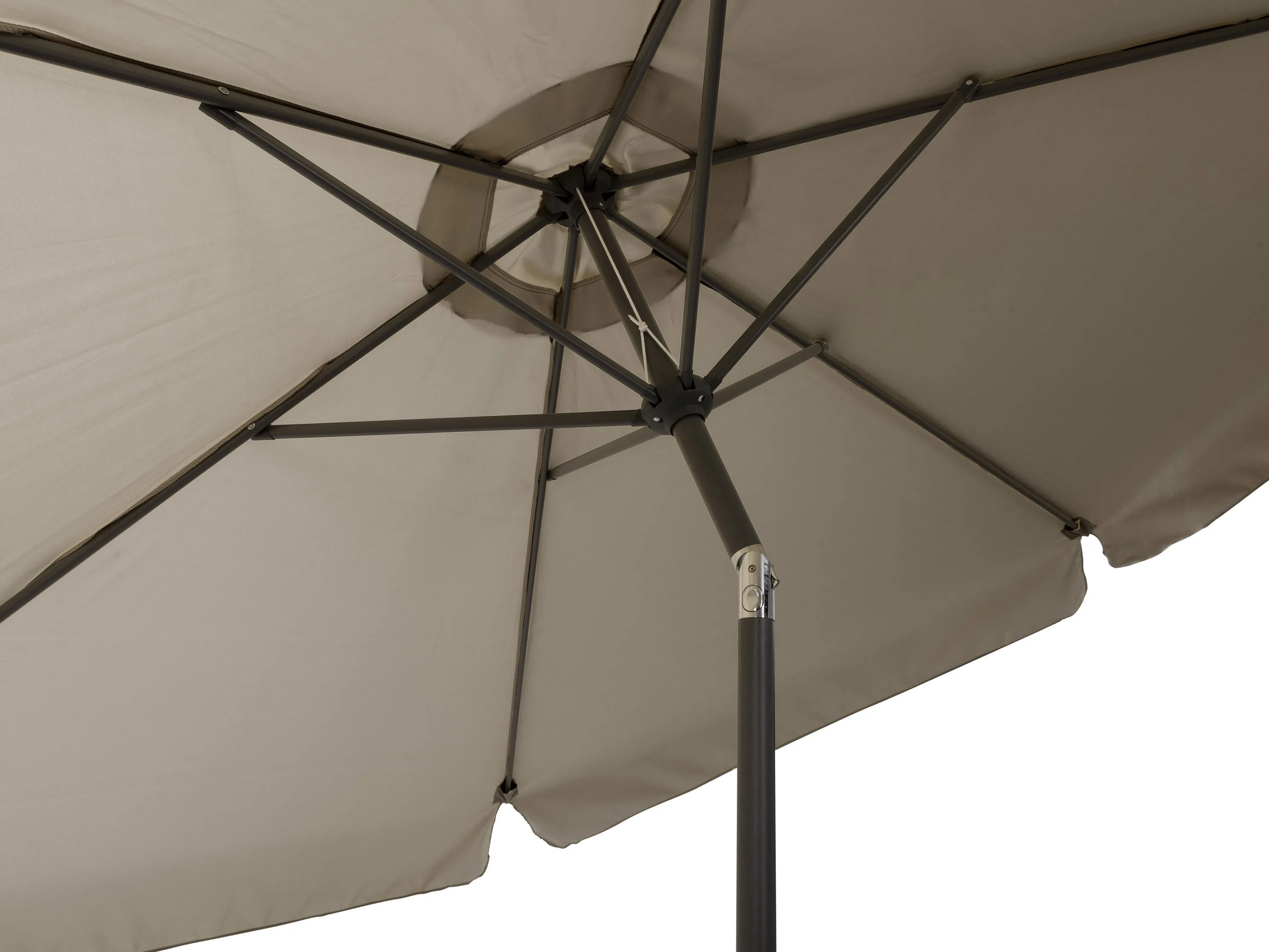 10ft Round Grey Patio Umbrella