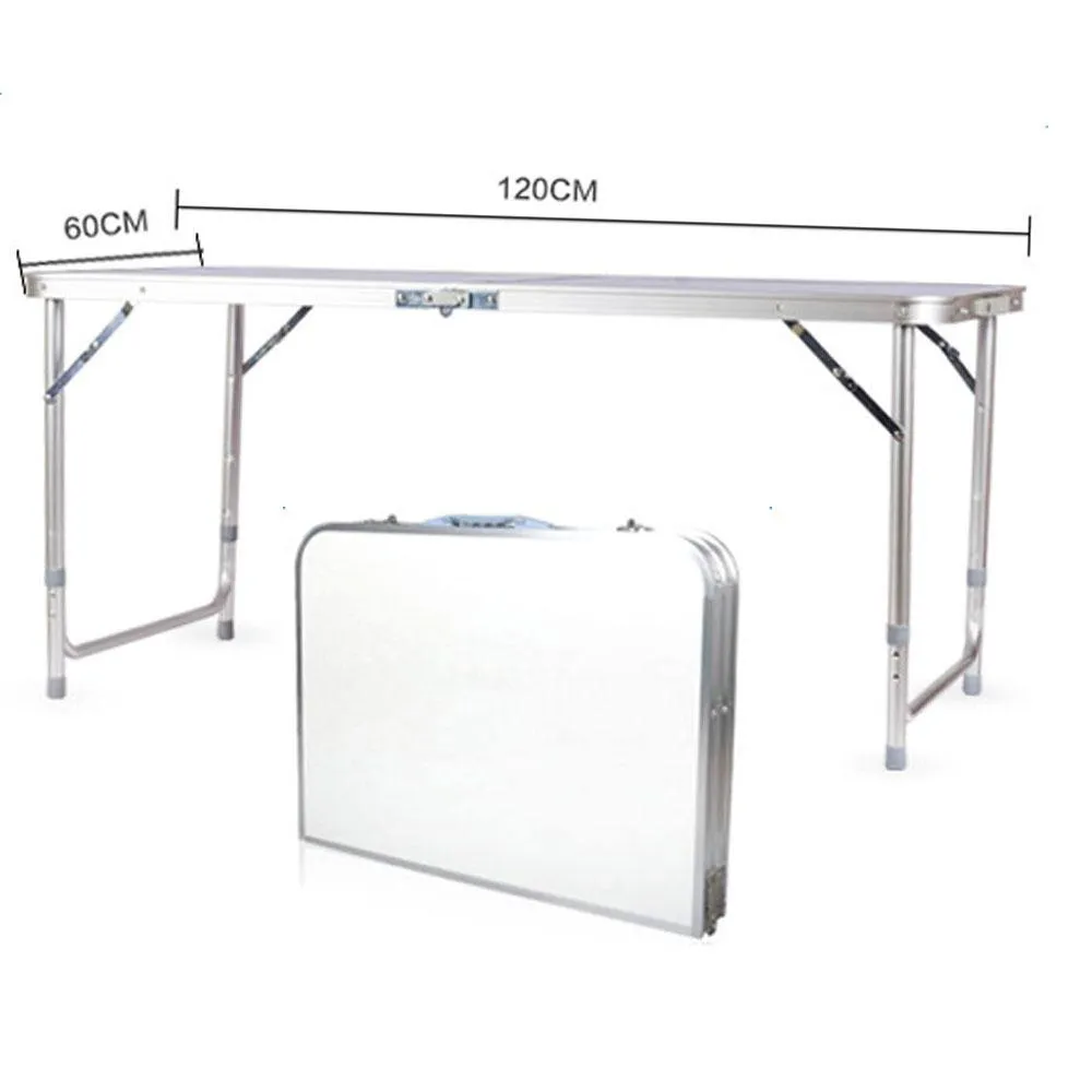 120 x 60 x 70 4Ft Portable Multipurpose Folding Table White