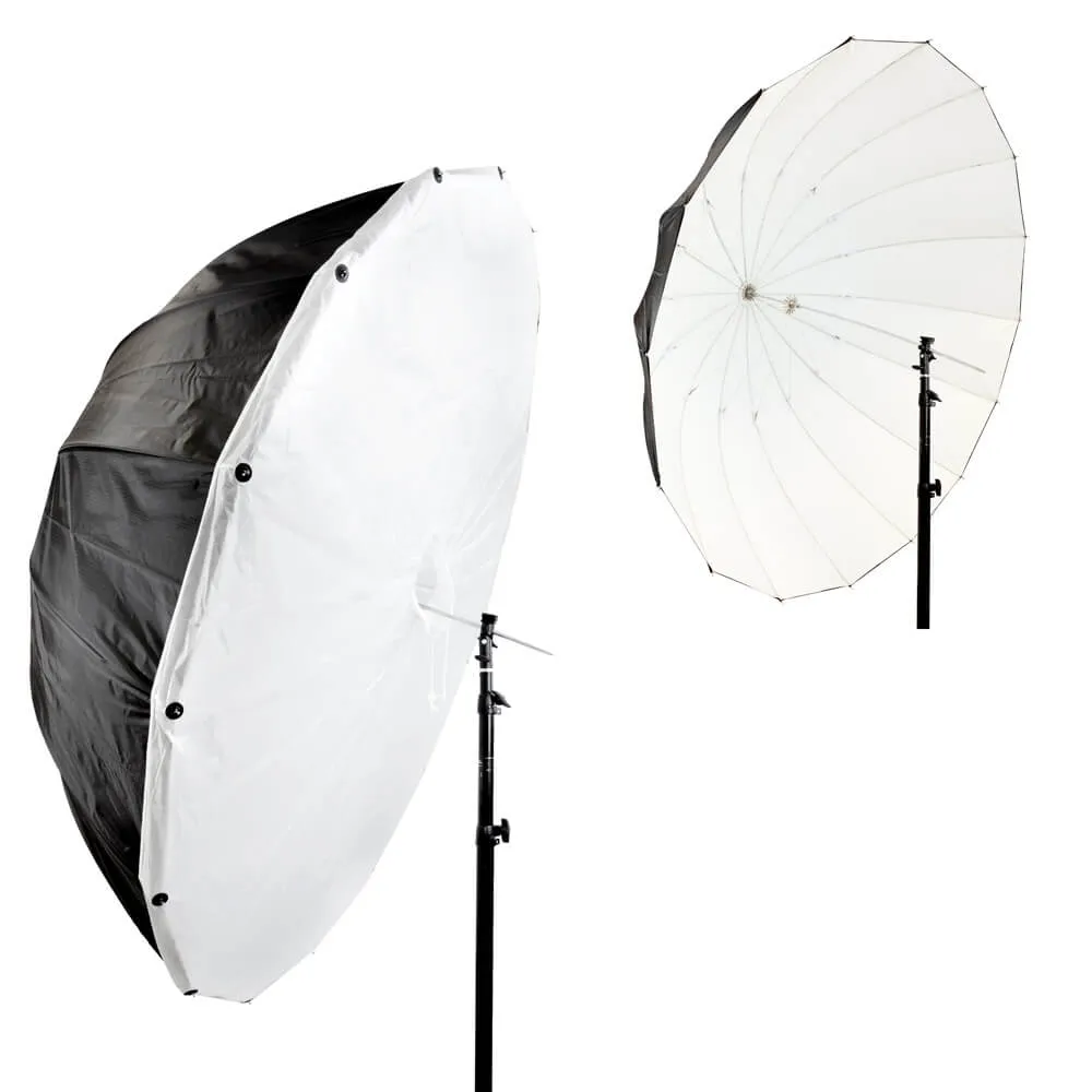 160cm (63") Studio Parabolic Reflective Umbrella with Removable Diffusion