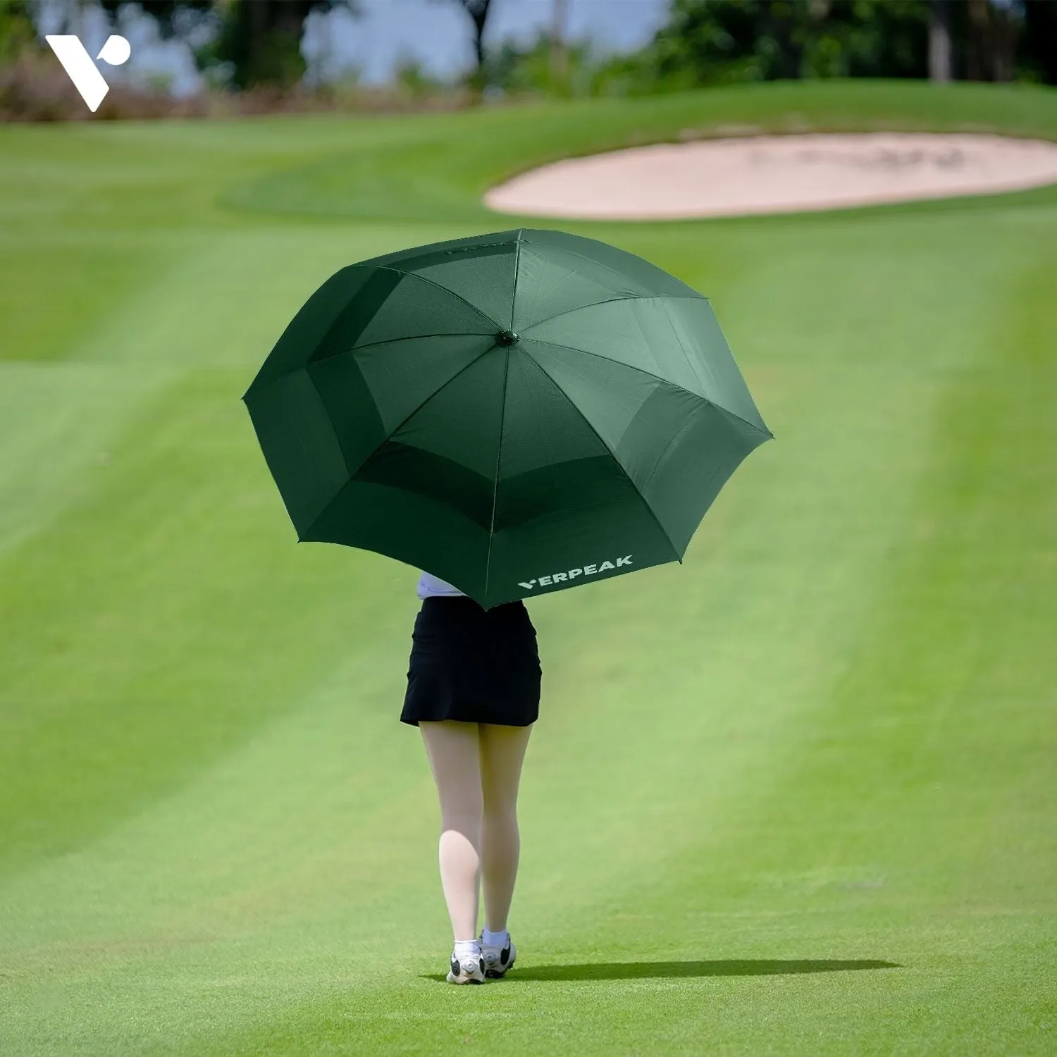 62-Inch Windproof Golf Umbrella, Automatic Open - VERPEAK