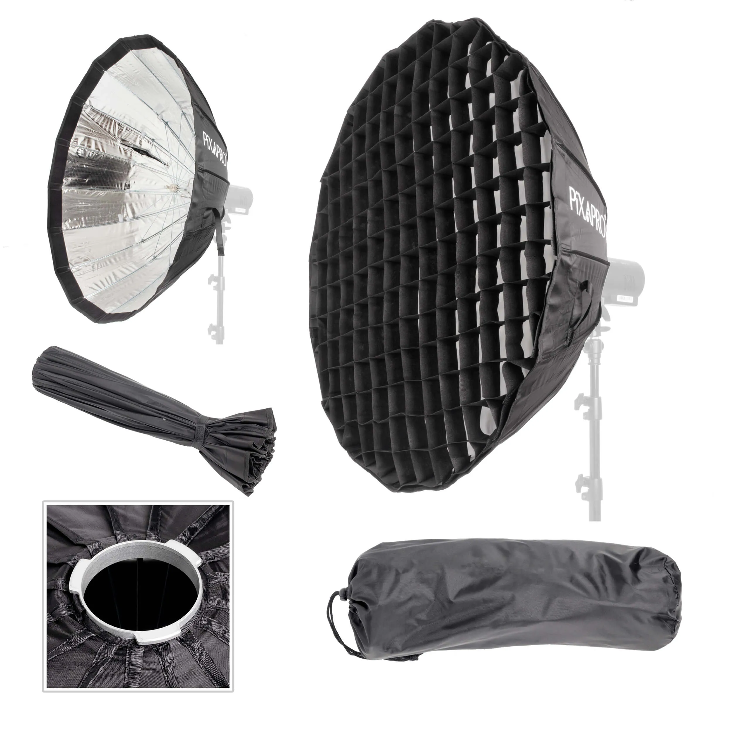 AD-S85S 16-Sided Silver Lightweight & Portable Folding Softbox with Godox Mount - CLEARANCE