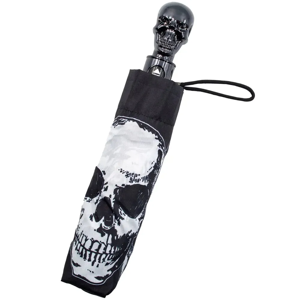 Anatomical Skull Umbrella w/ Skull Handle