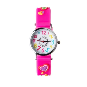 Arvo Kids' Pink n Hearts Watch