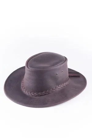 Australian Textured Leather Hat