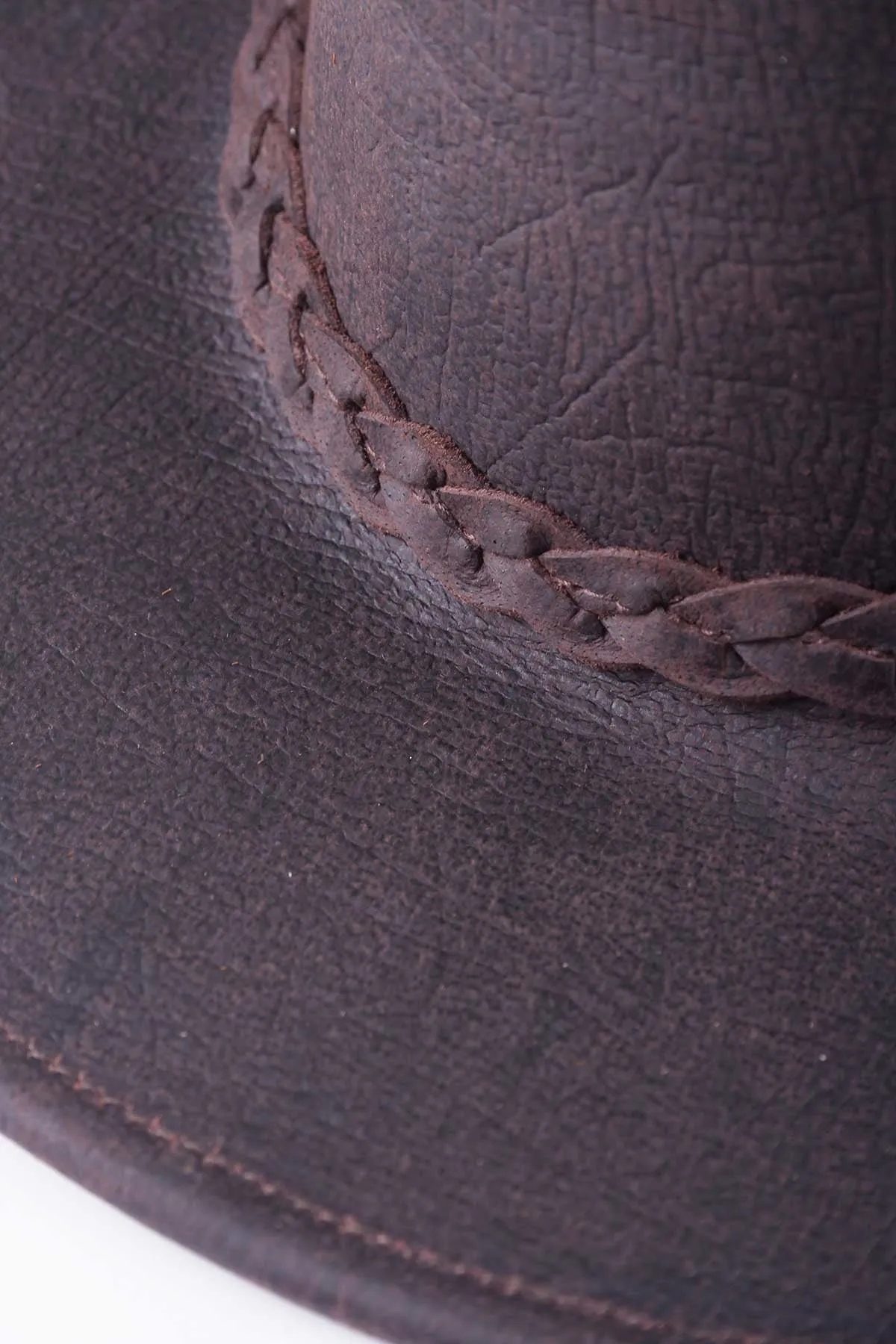 Australian Textured Leather Hat