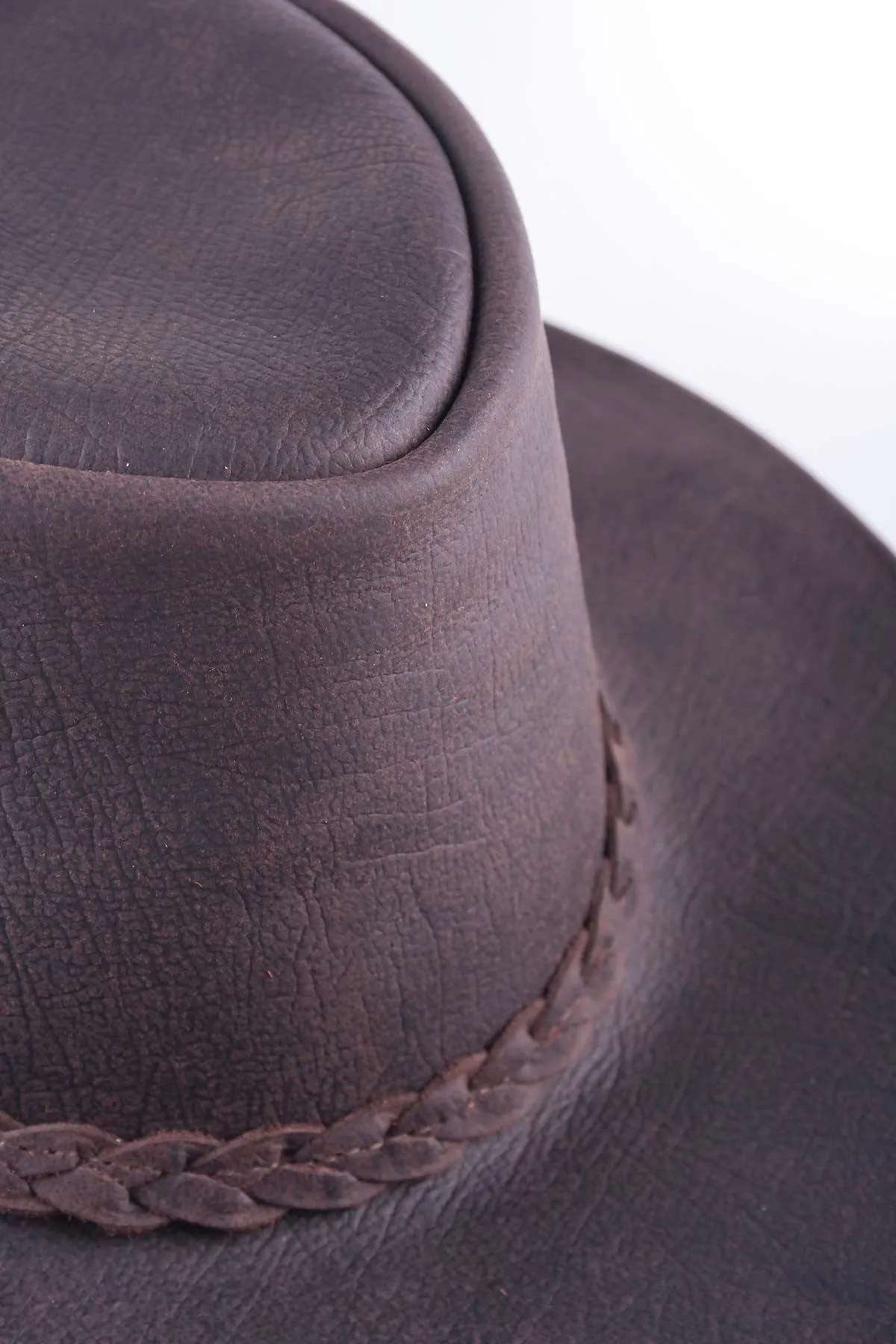 Australian Textured Leather Hat