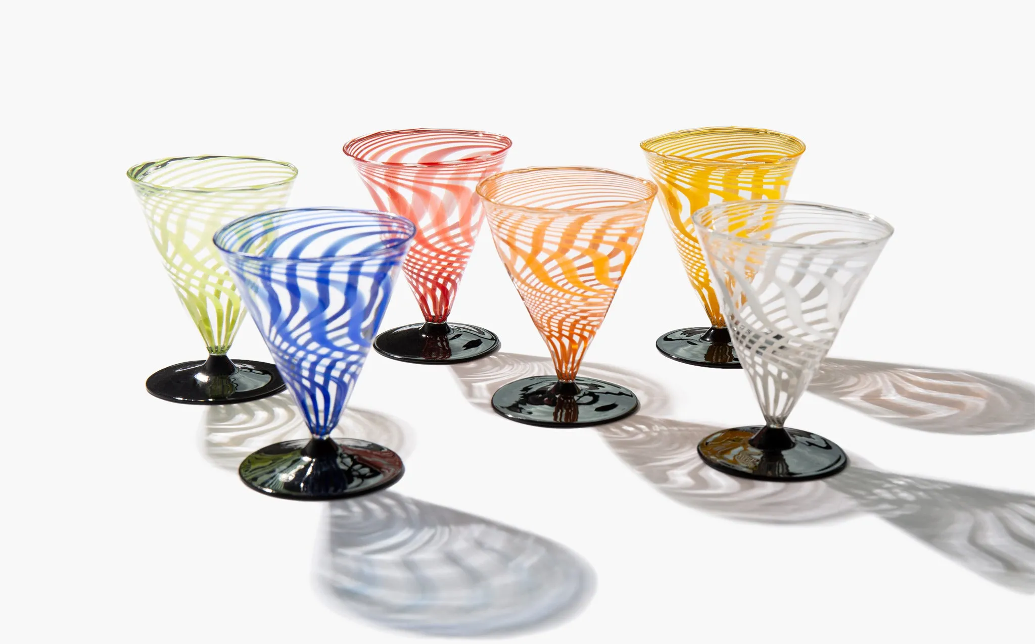 Bimini Art Deco Martini Glasses