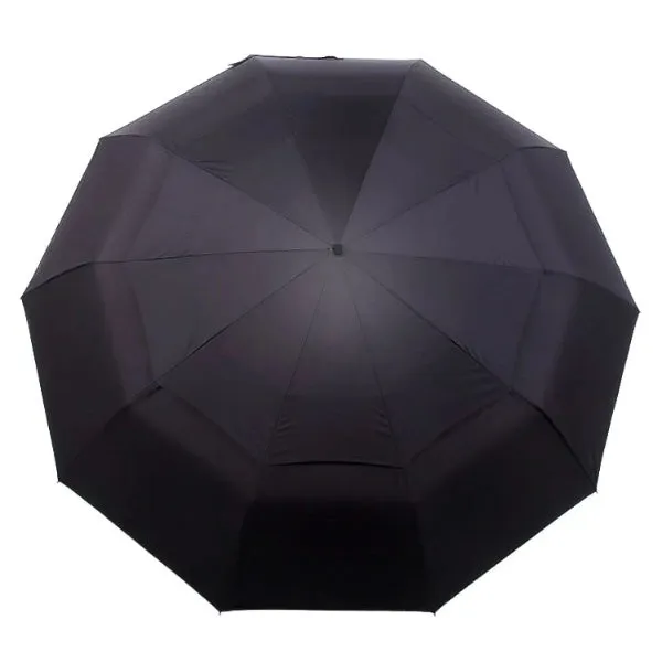 Black Large Folding Windproof Umbrella