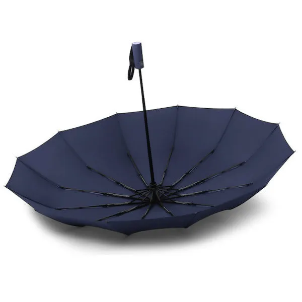 Blue Automatic Rain Umbrella