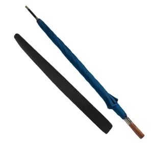 Blue Strong Wooden Umbrella