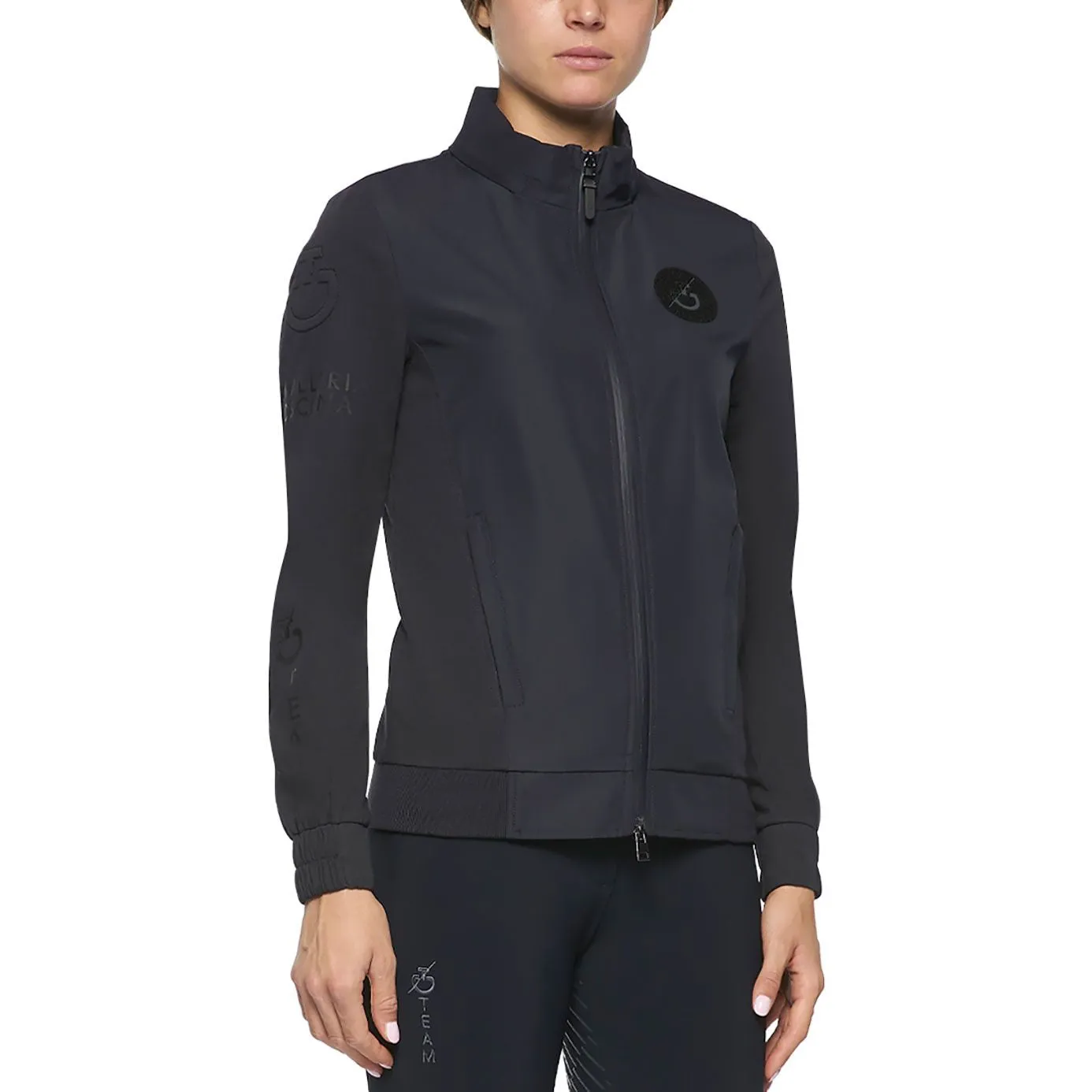 Cavalleria Toscana Nylon & Jersey Team Softshell Jacket - Navy