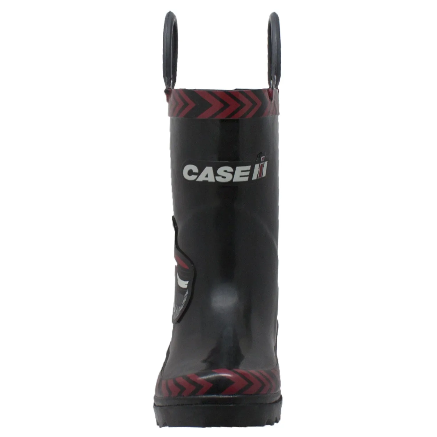 Children's 3D "Big Red" Rubber Boot Black - CI-4003