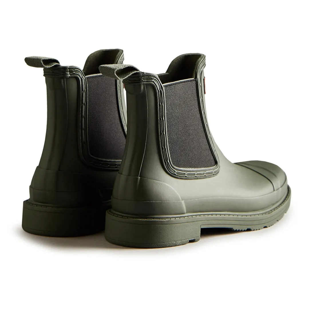 Commando Ladies Chelsea Boots - Dark Olive by Hunter