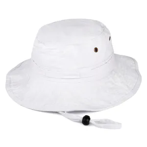 Cotton Packable Boonie Hat White Wholesale Pack