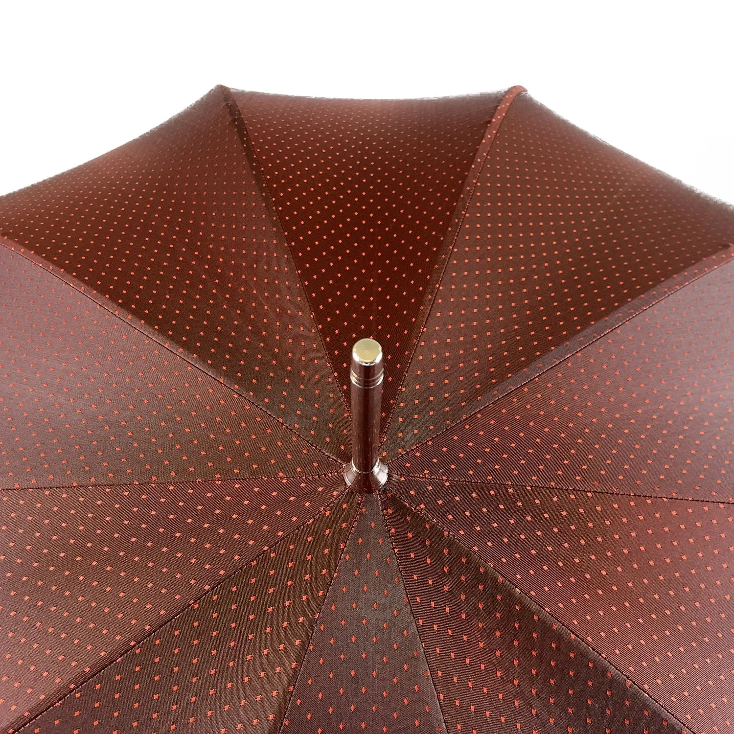 Elegant Burgundy Dot's Umbrella