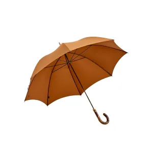 Stylish Fox Brindle Maple Gloss Handle Sienna Umbrella