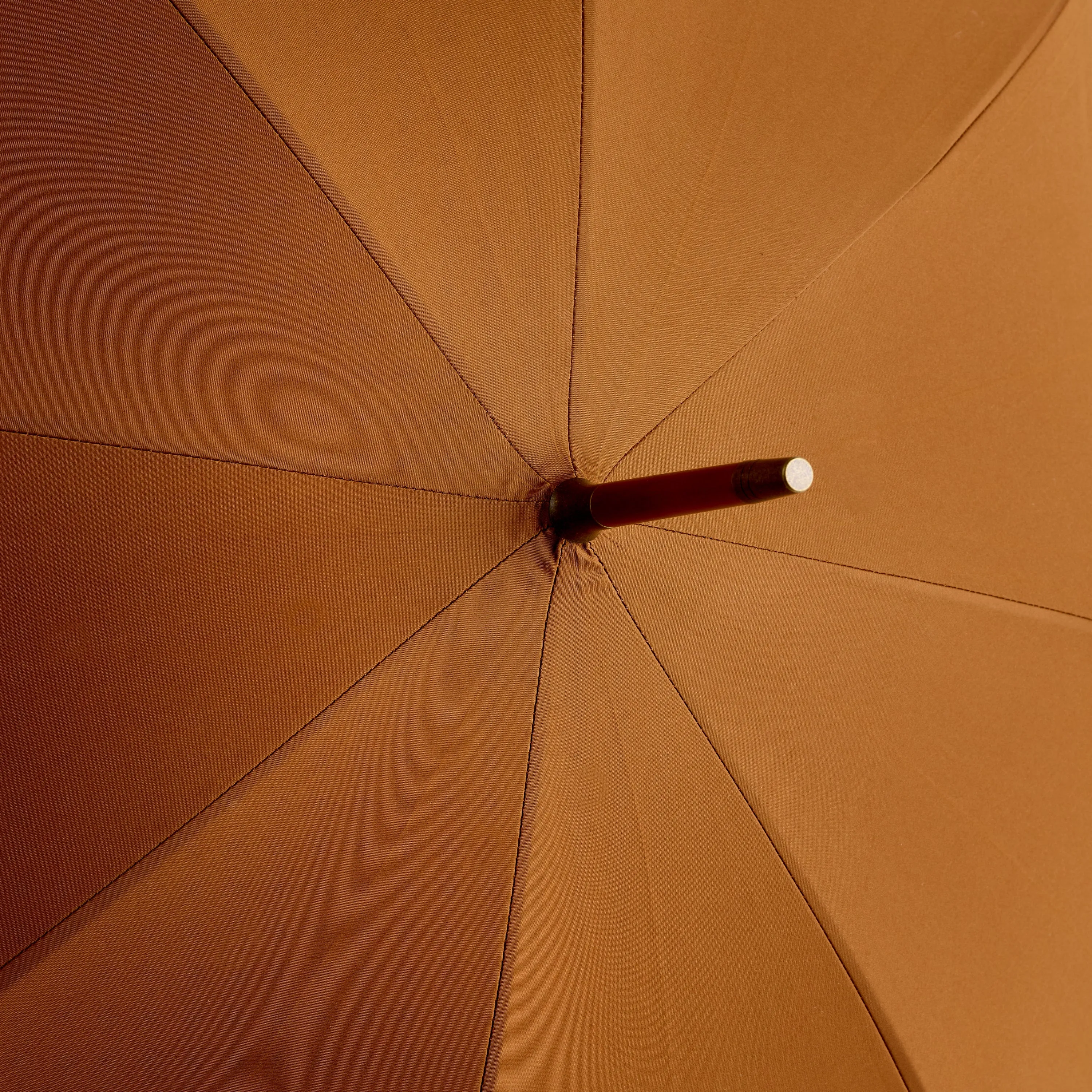 Stylish Fox Brindle Maple Gloss Handle Sienna Umbrella