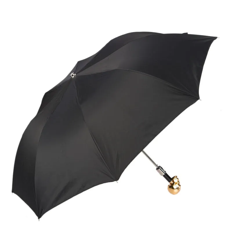 GOLD SKULL FOLDING UMBRELLA