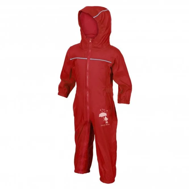 Hazy Blue Rain Drop Waterproof All In One Rain & Puddle Suit