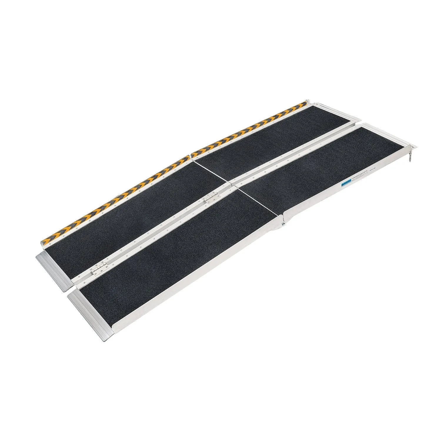 High-Grip Aluminum Portable 4ft Wheelchair Ramp, 272kg