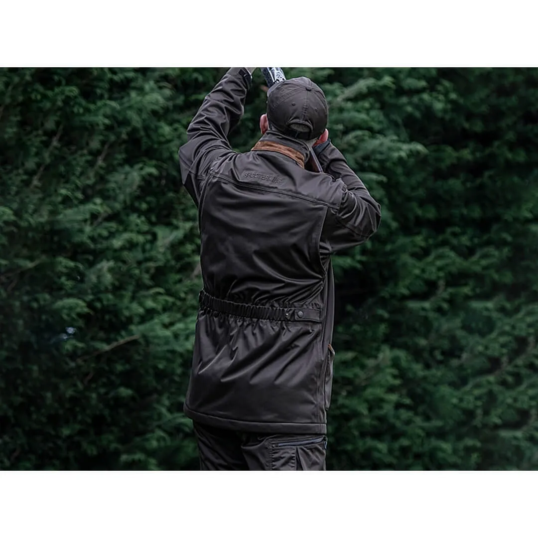 Huntflex Winter Skeet Jacket Dark Olive & Whisky by Shooterking