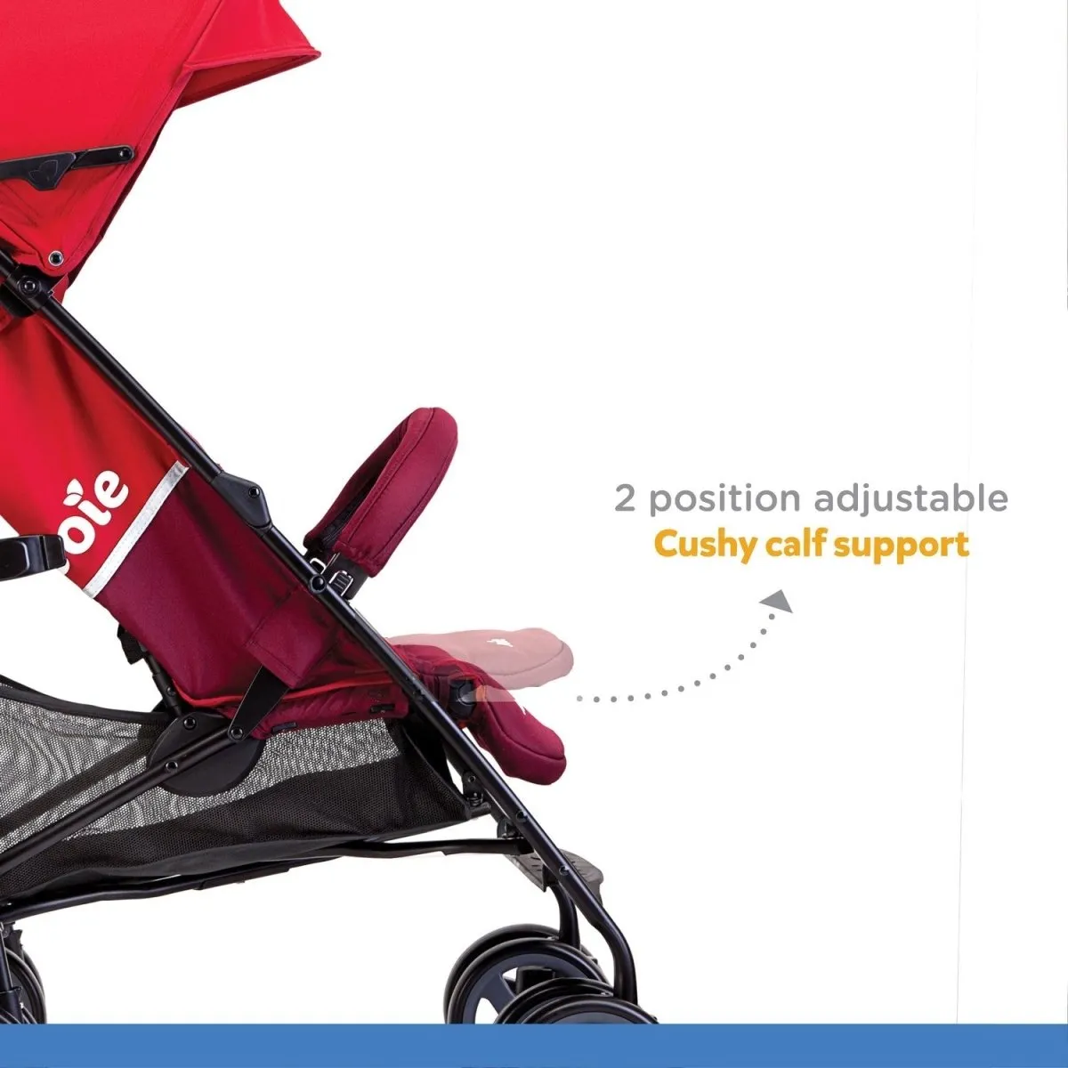 Joie Nitro lx Umbrella Stroller With Flat Reclining Seat- Cherry