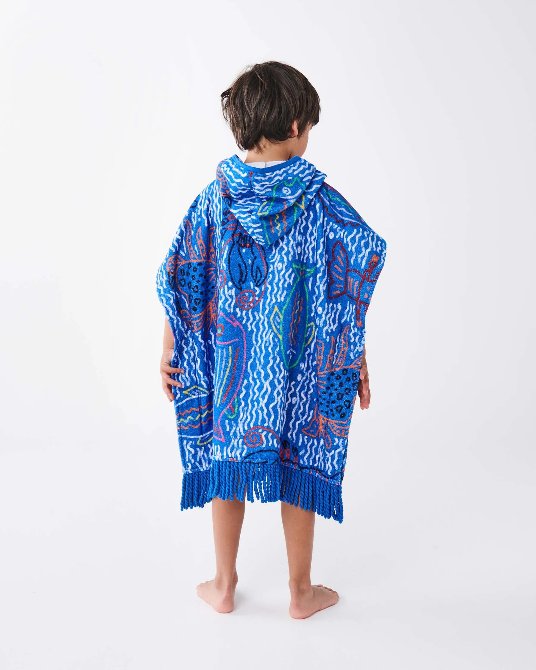 Kip & Co | The Deep Blue Kids Terry Poncho