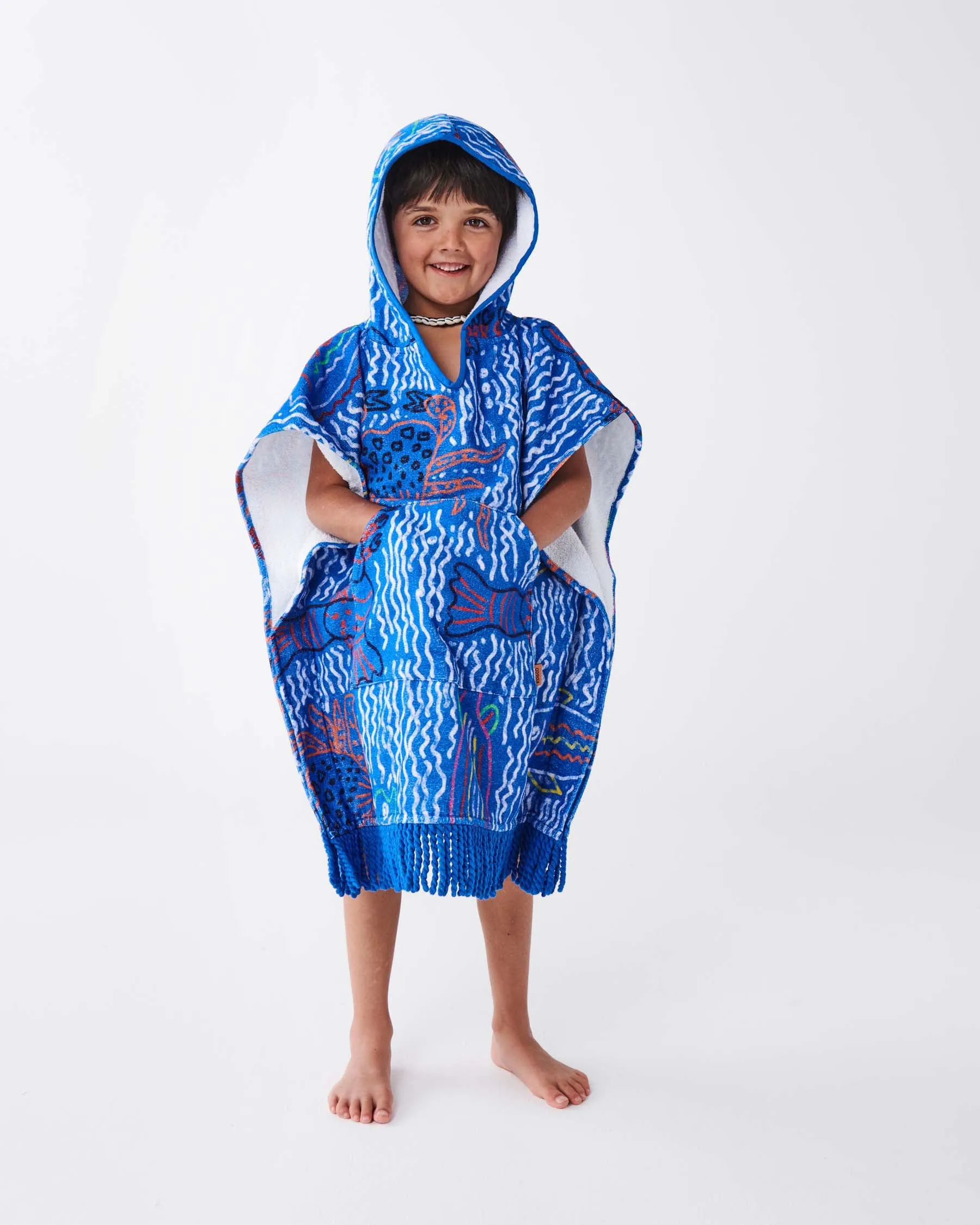 Kip & Co | The Deep Blue Kids Terry Poncho