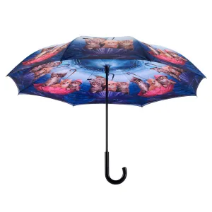 Kitten's Ahoy Reverse Close Stick Umbrella