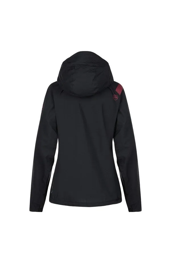 La Sportiva Pocketshell Women's Jacket - Black/Hibiscus