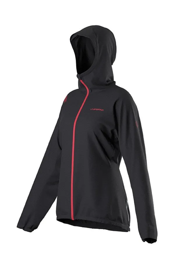 La Sportiva Pocketshell Women's Jacket - Black/Hibiscus