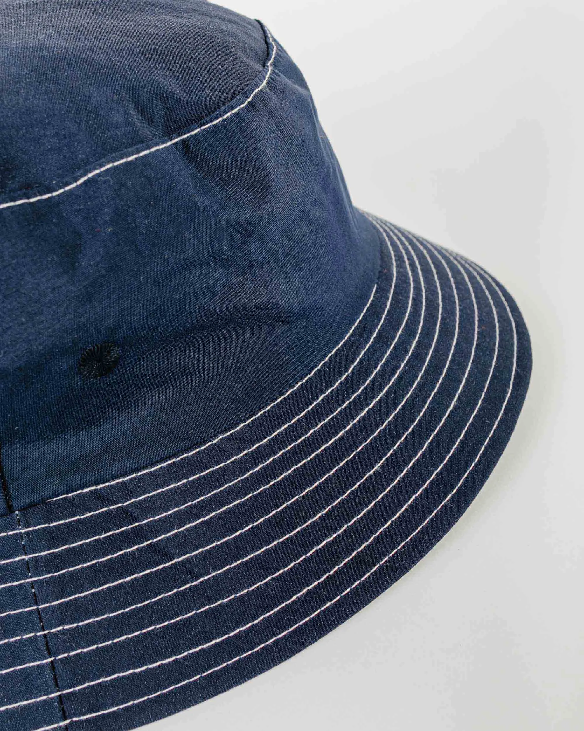 Lite Year Japanese Nylon Taffeta Bucket Hat Navy