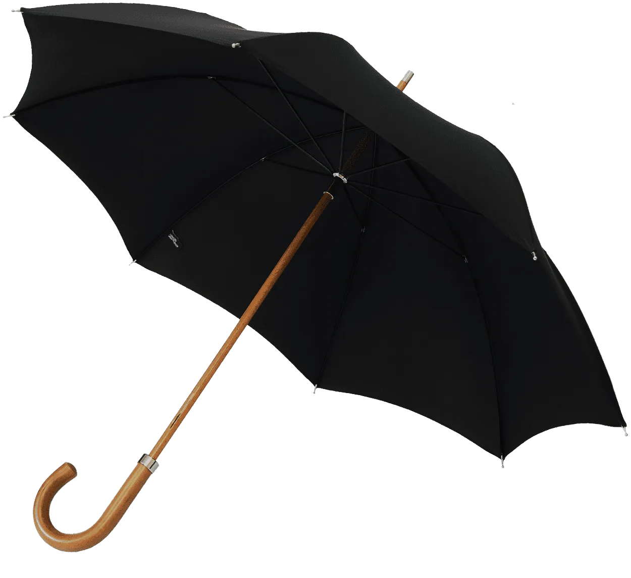 London Undercover All Black City Gent Umbrella