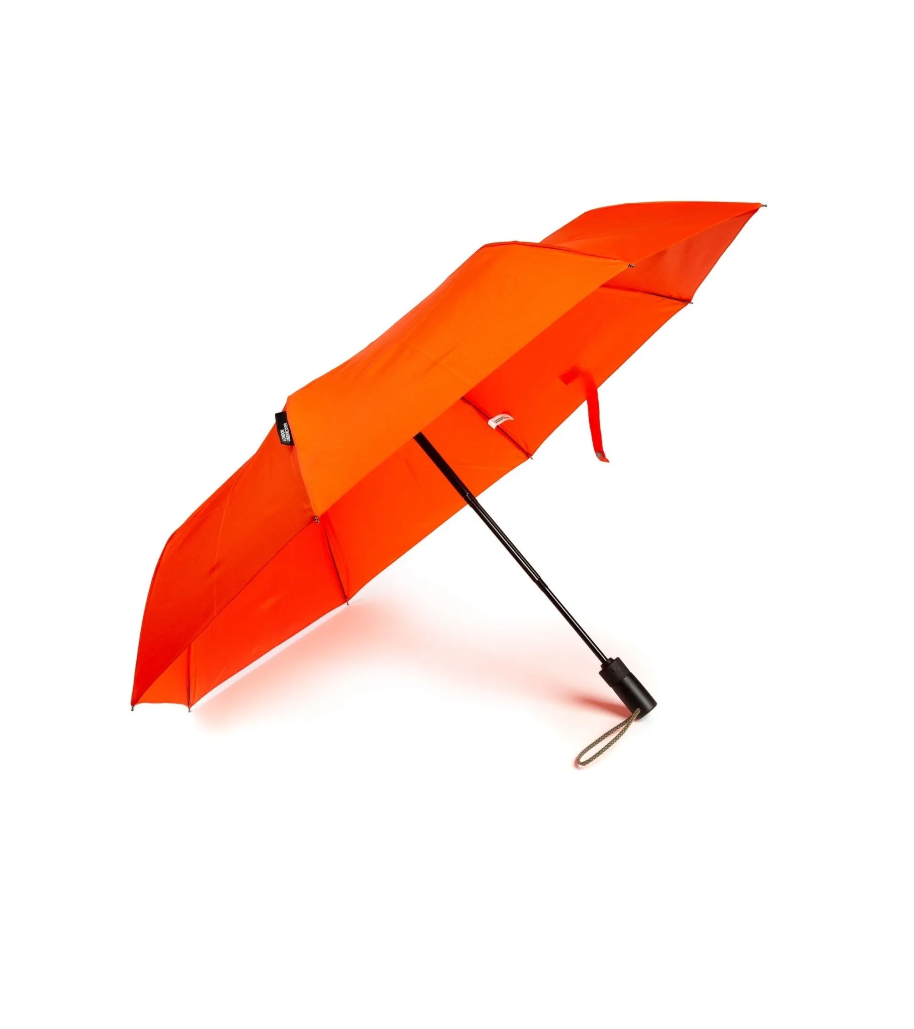 London Undercover Auto Push Button Compact Umbrella: Orange