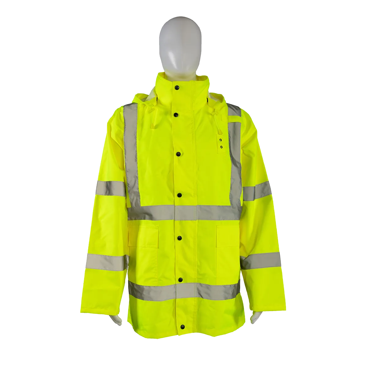 LRJK-C3 ANSI/ISEA Class 3 Lime Waterproof Rain Jacket