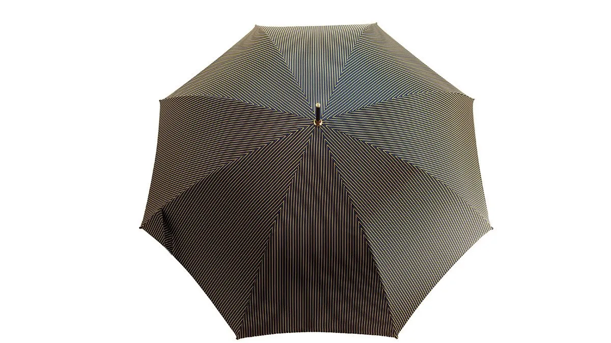 Men's Stripe Umbrella - Hound Head Handle