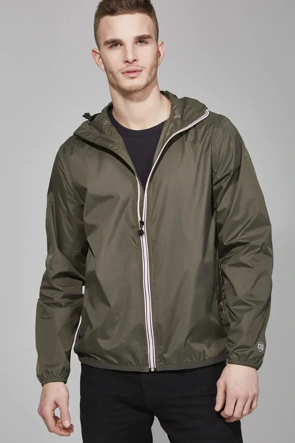 Men's Torba Full Zip Packable Rain Jacket and Windbreaker