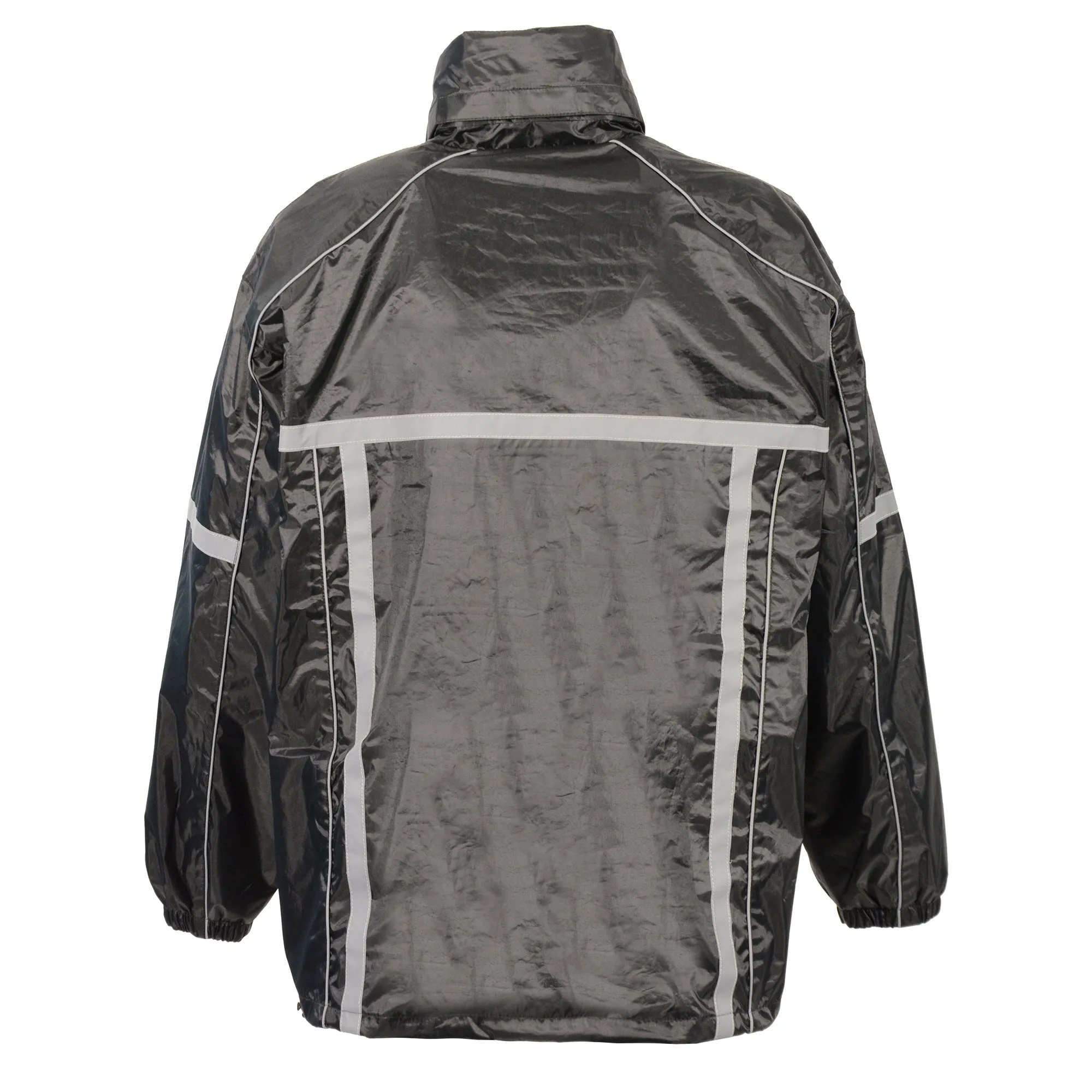 Men's Water Resistant Rain Suit w/ Hi Vis Reflective Tape