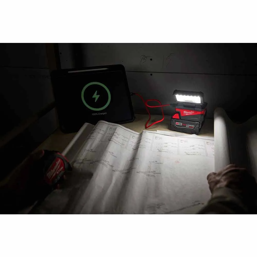 Milwaukee 2359-20 M18 ROVER Compact Folding Flood Light w/ USB Charging