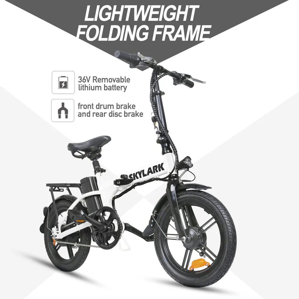 Nakto Skylark 16" Folding Electric Bike 250W 36V