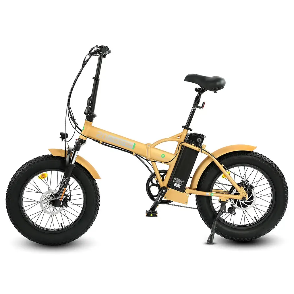 On Sale! Ecotric 20" 500W 48V Fat Tire Folding Electric Bike