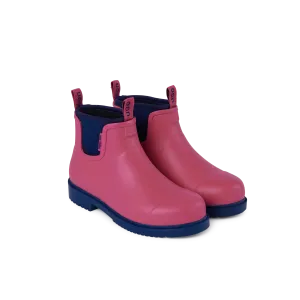 Pettie Gumboot Pink & Navy