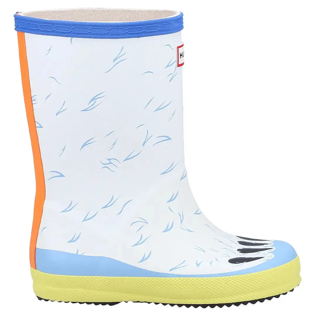 Polar Bear Children's Wellington Boots - White by Hunter