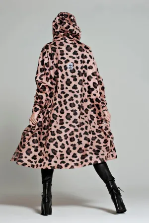 Rain Poncho - Pink Leopard