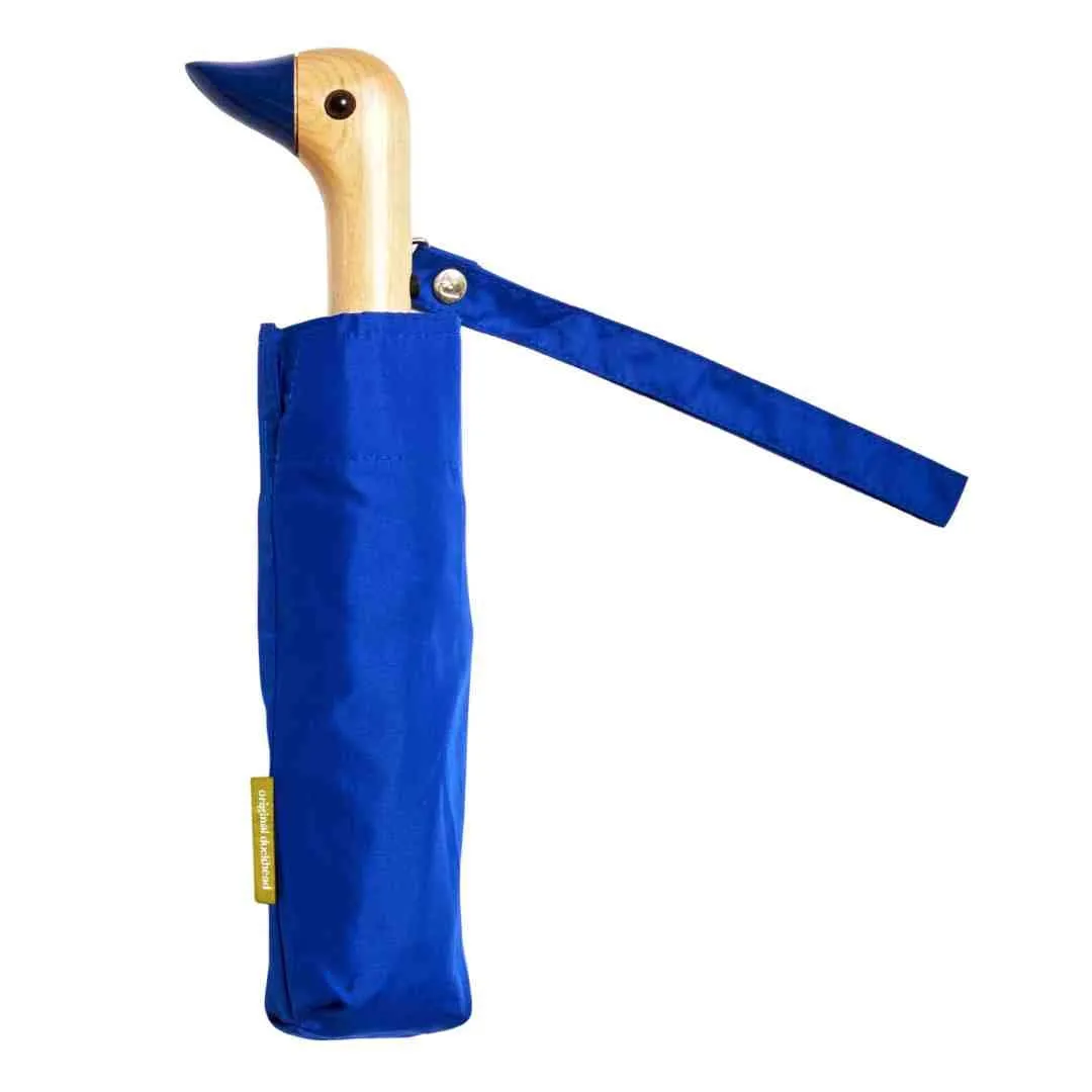 Royal Blue Compact Wind Resistant Umbrella