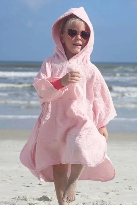 Sunset Pink Beach Poncho