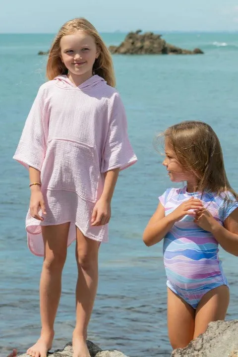 Sunset Pink Beach Poncho