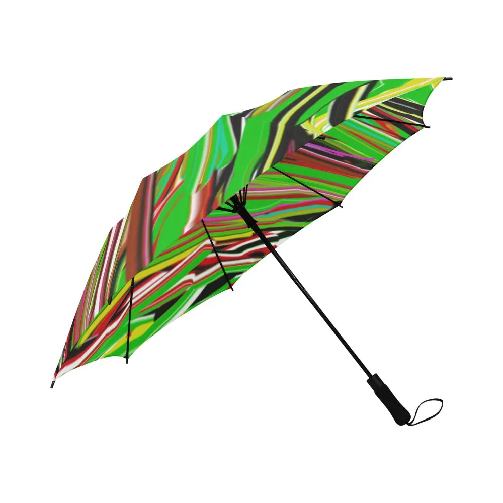 Swirl Umbrella Semi-Automatic Foldable Umbrella (Model U05)