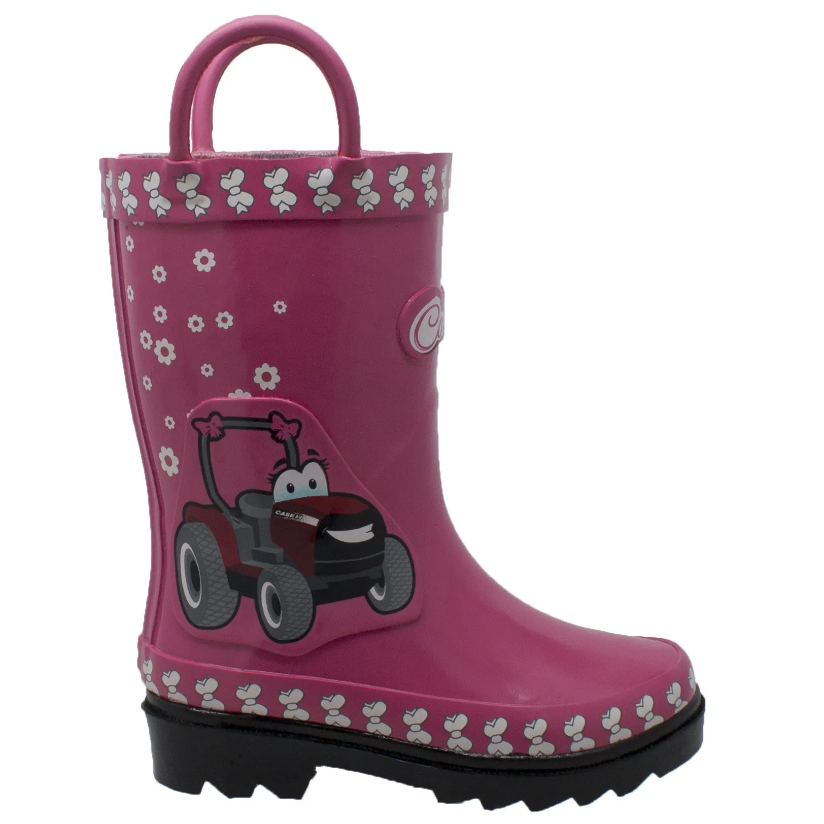 Toddler's 3D "Fern Farmall" Rubber Boot Pink - CI-5004