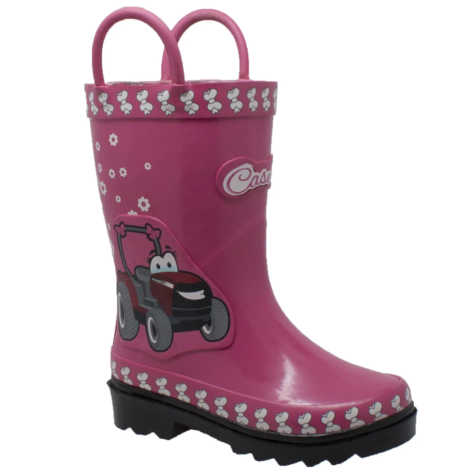 Toddler's 3D "Fern Farmall" Rubber Boot Pink - CI-5004